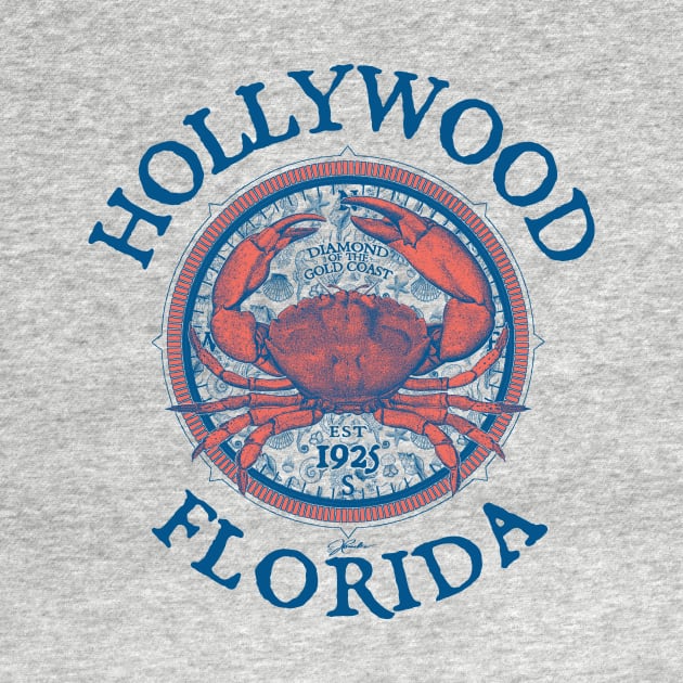 Hollywood, Florida, Stone Crab on Wind Rose by jcombs